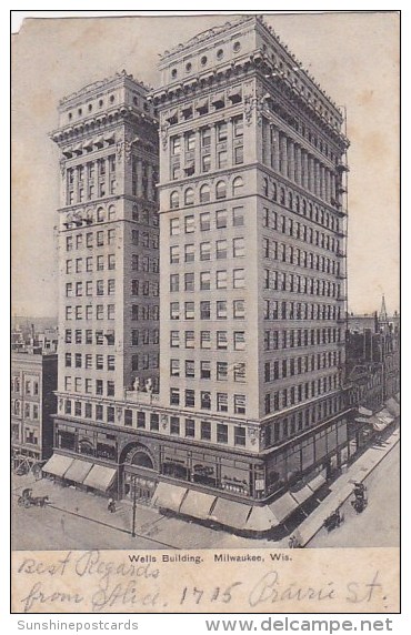 Wells Building Milwaukee Wisconsin 1906 - Milwaukee
