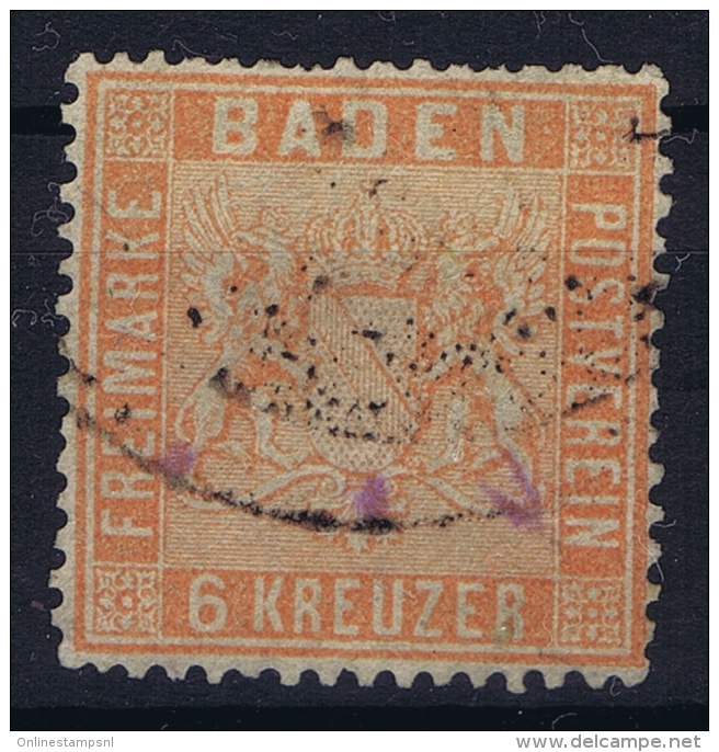Baden Mi Nr 11   1860 Used - Gebraucht