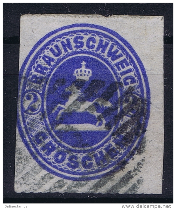 Braunschweig Mi Nr 19  Yv Nr 14 Used  1865 - Brunswick