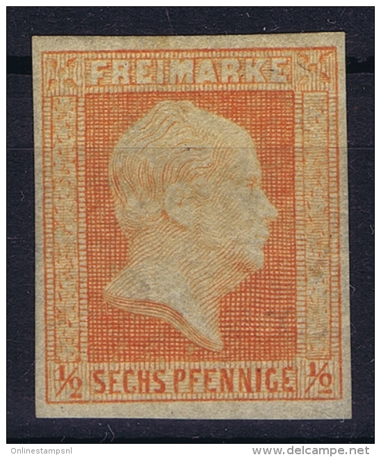 Preussen  Mi Nr 1  Yv Nr 2 MH/*  1850 - Nuovi
