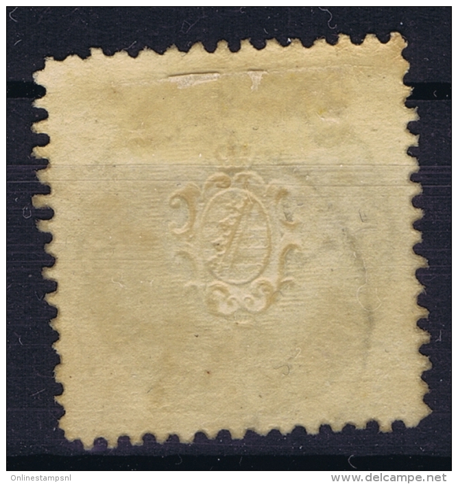 Sachsen  Mi Nr 19 Aa  1856  Used Grünlichblau - Sachsen