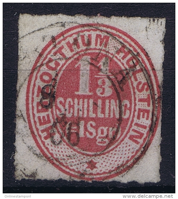 Schleswig Holstein  Mi Nr 10  Yv Nr 12 1865 Used - Schleswig-Holstein