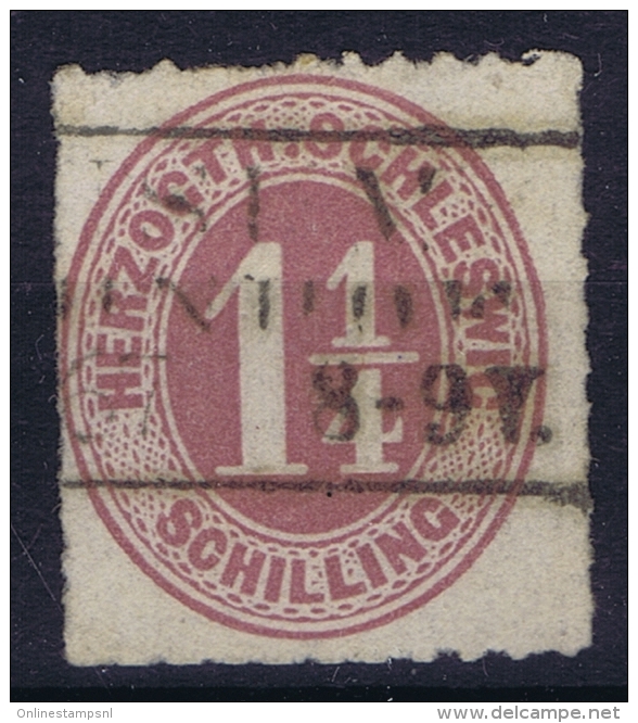 Schleswig Holstein  Mi Nr 14  Yv 20   1865 Used - Schleswig-Holstein