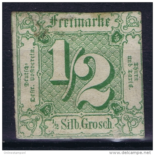 Thurn Und Taxis  Mi Nr 14  Yv  8   1859 MH/*  Signed/ Signé/signiert - Mint