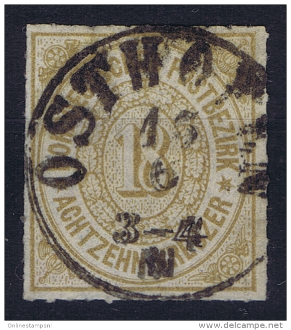 NDP  Mi Nr 11  Yv 11   1868 Used  Signed/ Signé/signiert - Oblitérés