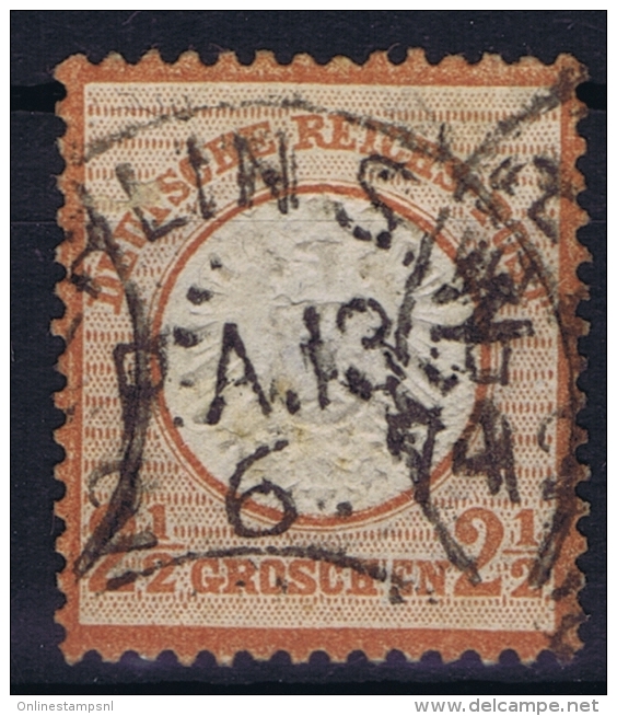 Deutsches Reich:  Mi Nr 21a   Yv 18  Used 1872 - Gebraucht