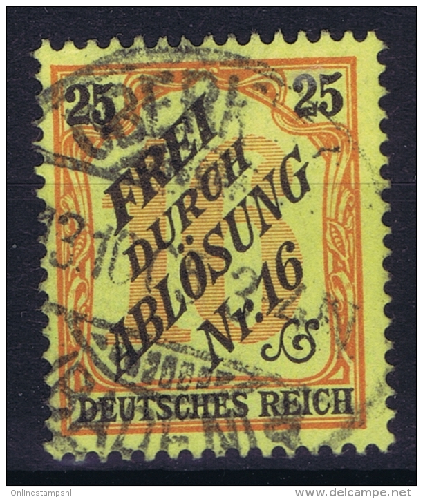 Deutsches Reich:  Dienstmarken Mi. Nr 14 Used   1905 - Dienstmarken