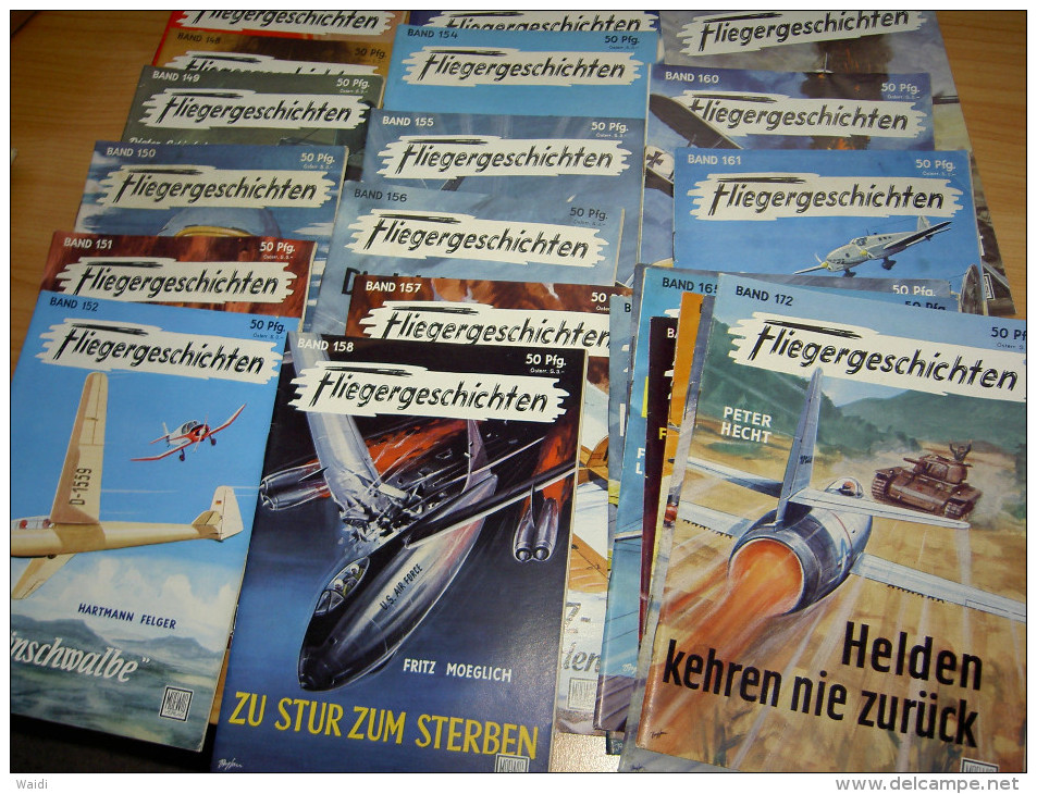 Fliegergeschichten 147 Bis 172 Sehr Guter Zustand,war In Sammelmappewn - Militär & Polizei