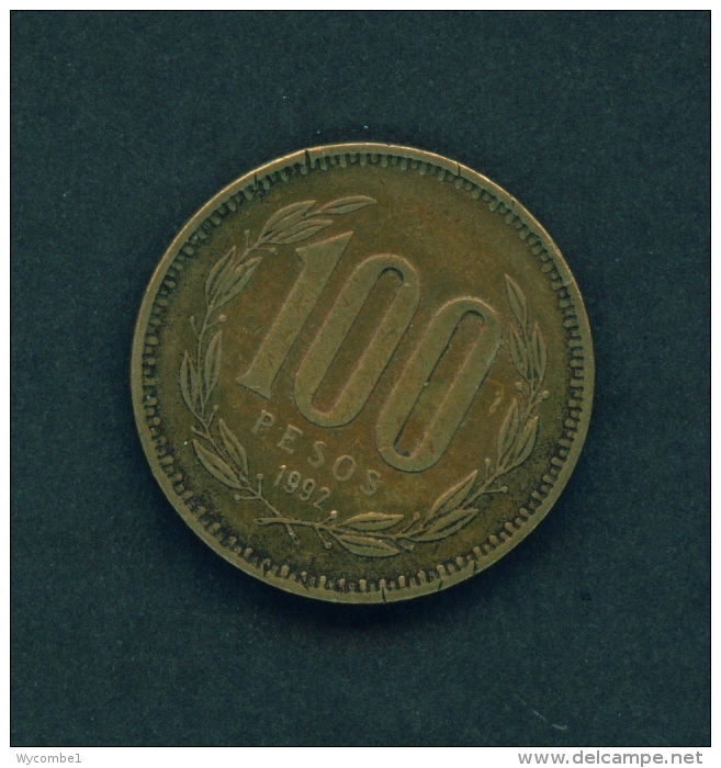 CHILE  -  1992  100p  Circulated Coin - Cile