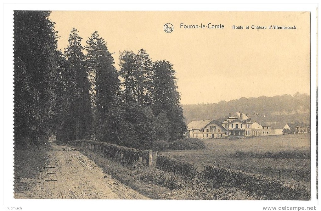 44 -  FOURON - LE - COMTE  -  Route Et Château D'ALTEMBROUCK - Fourons - Voeren