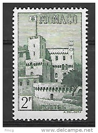 1946 Monaco Palace 2fr, Mint Light Hinged - Unused Stamps