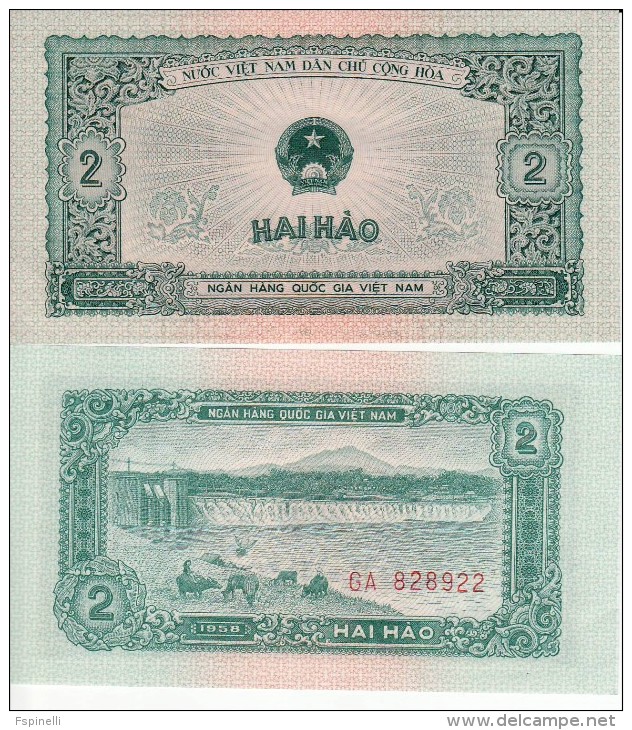 VIETNAM    2   HAO      P69   1958    UNC - Vietnam