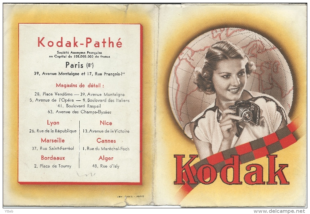 Photographie / Belle Pochette De Photographe Cartonnée - KODAK PATHÉ - Paris - Publicités