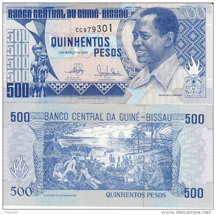 GUINEA  BISSAU  500 Pesos   1990   P12      UNC - Guinea-Bissau