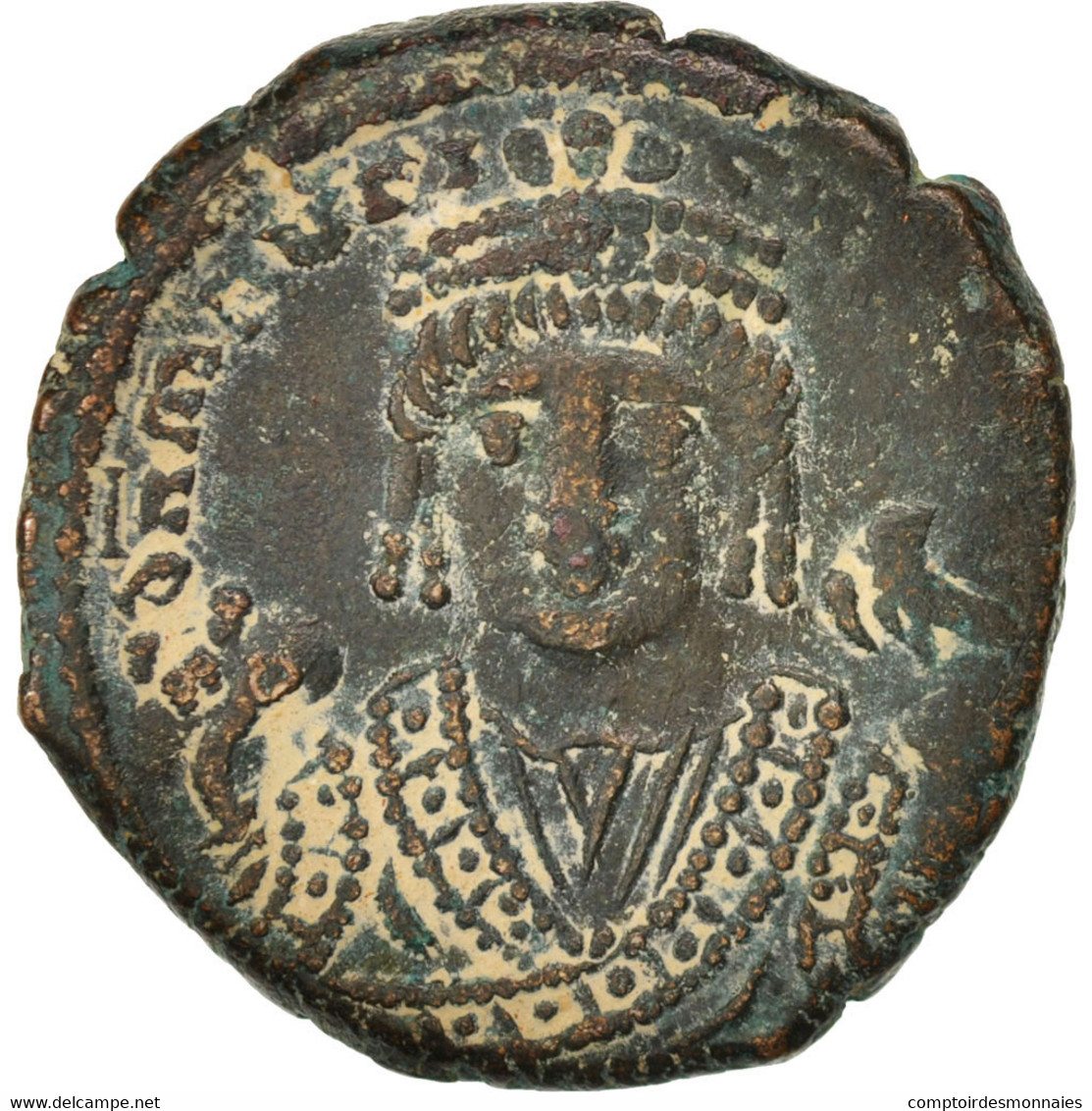 Monnaie, Maurice Tibère, Follis, 595, Antioche, SUP, Cuivre, Sear:533 - Byzantium