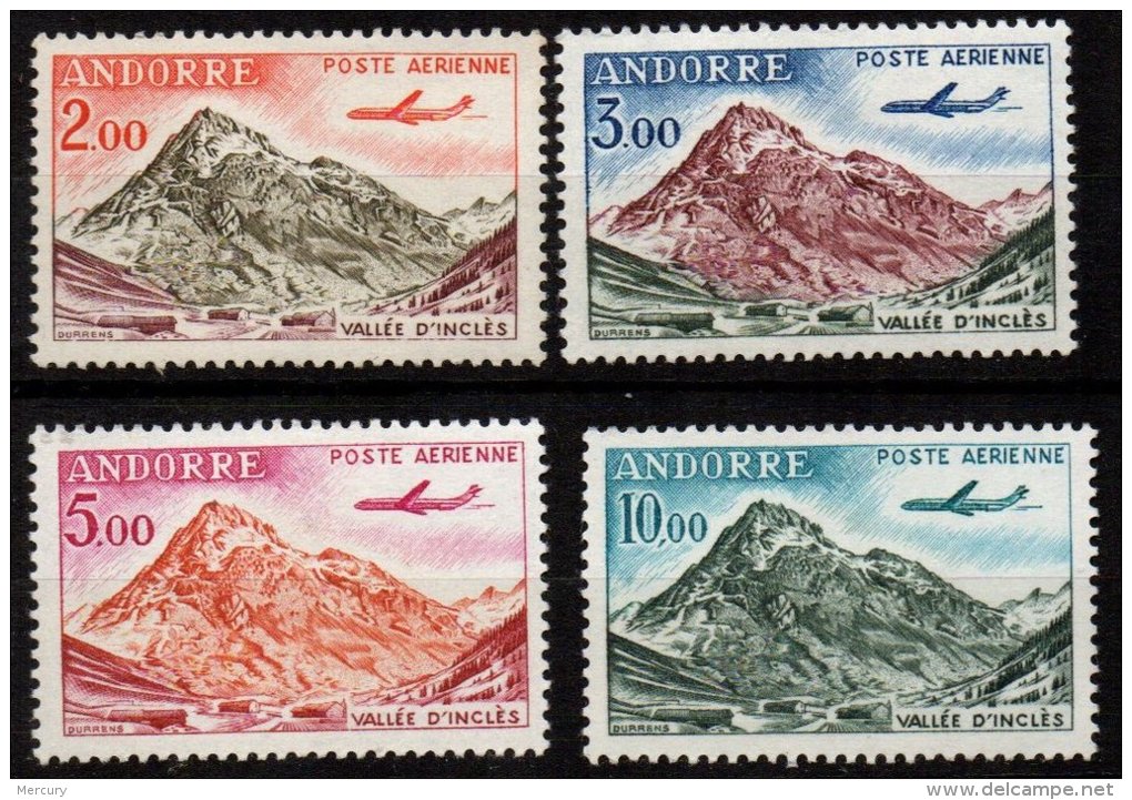 ANDORRE - Série Complète Neuve De 1961/4 Sous La Faciale (3 &euro;) - Poste Aérienne