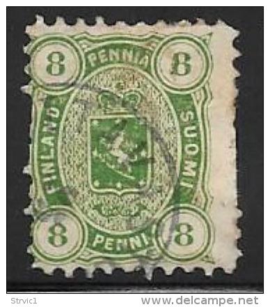 Finland, Scott #19a Used Coat Of Arms, 1875, Short Perfs, CV$85.00 - Used Stamps
