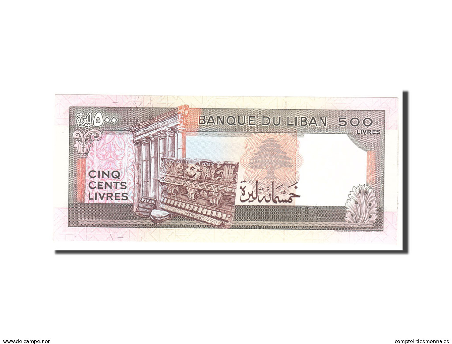 Billet, Lebanon, 500 Livres, 1988, Undated, KM:68, SPL - Lebanon