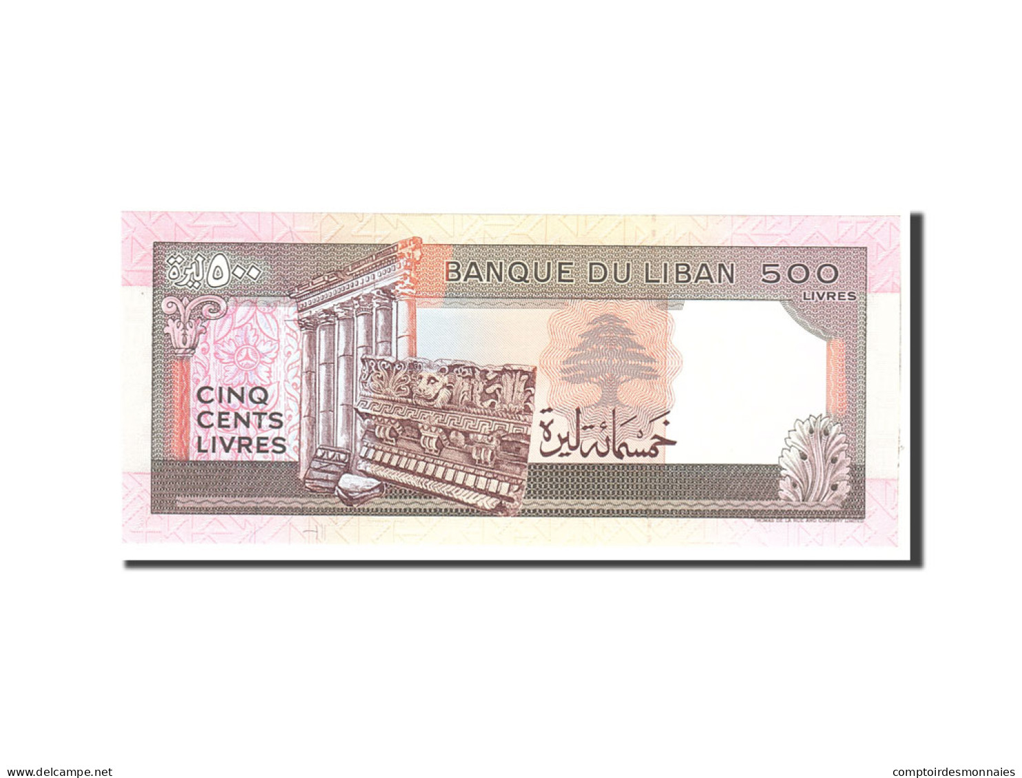 Billet, Lebanon, 500 Livres, 1988, Undated, KM:68, NEUF - Lebanon