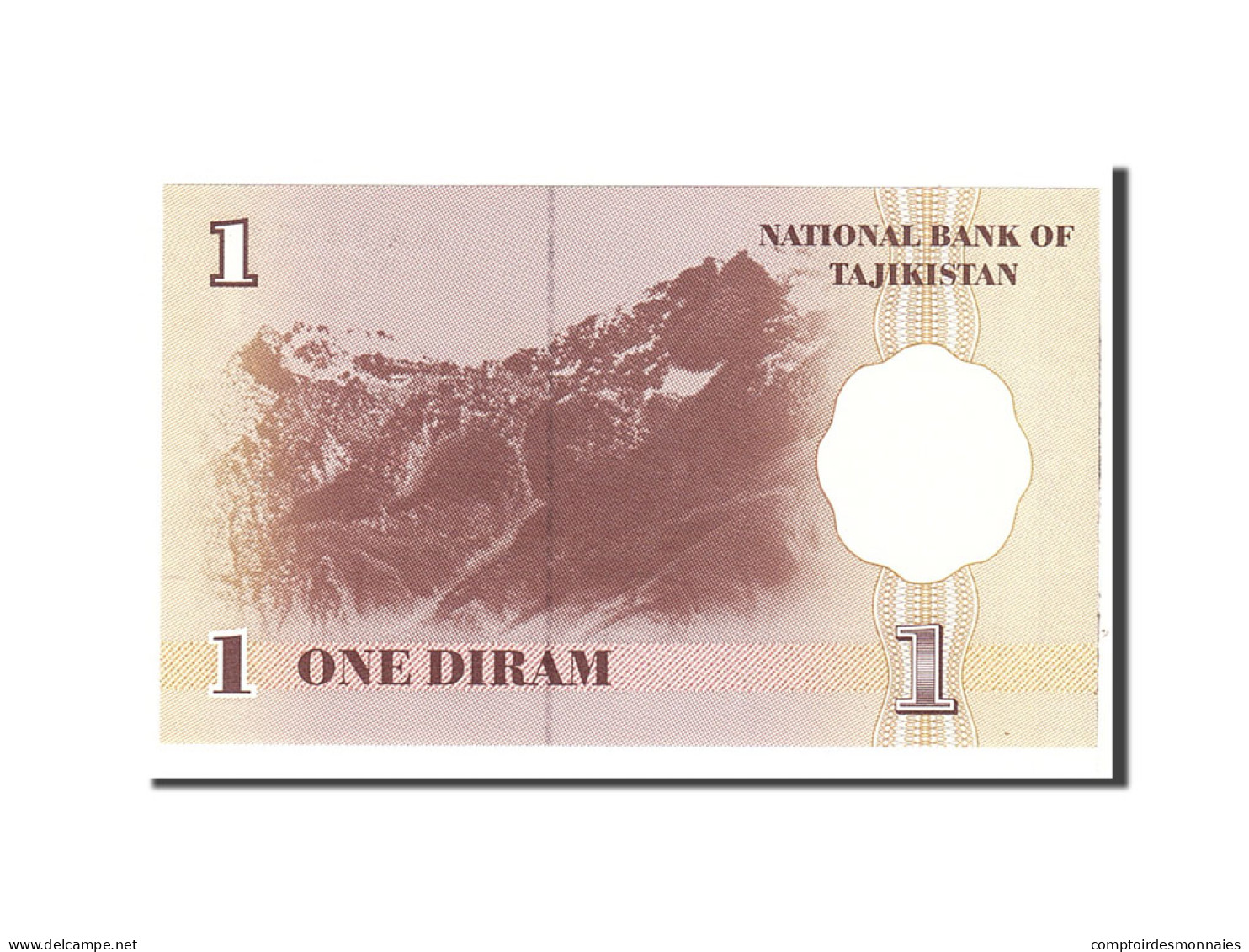 Billet, Tajikistan, 1 Diram, 1999, Undated, KM:10a, NEUF - Tadjikistan