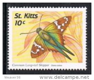 St Kitts SG500 1997 Butterflies 10c Unmounted Mint - St.Kitts And Nevis ( 1983-...)