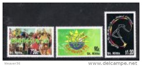 St Kitts SG551-553 2000 'Carifesta VII' Set Complete 3v Unmounted Mint - St.Kitts En Nevis ( 1983-...)