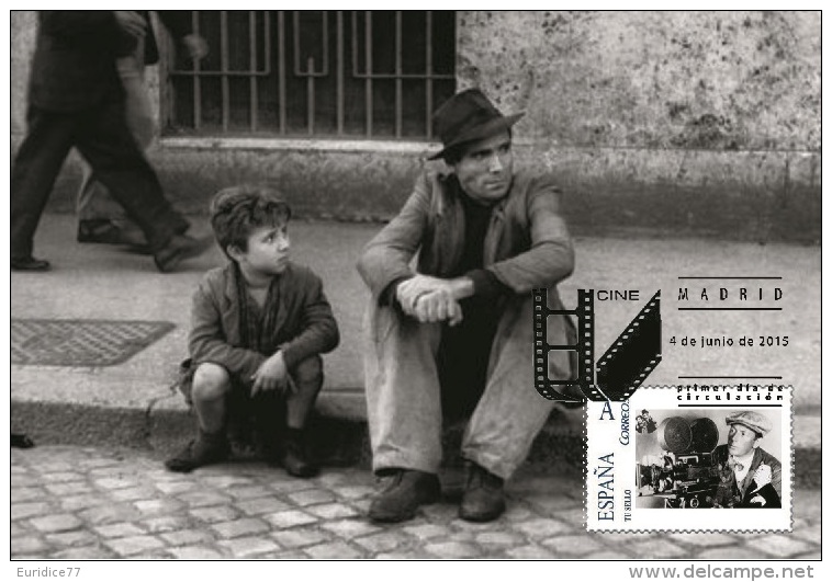 Spain 2015 - The World Of Cinema - Bicycle Thieves Special Maxicard - Cinema