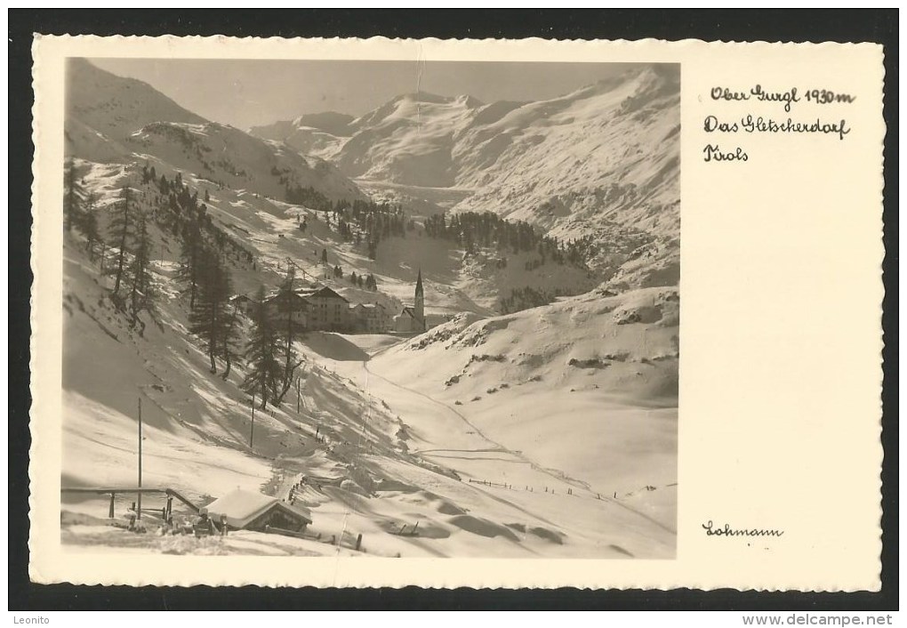 OBERGURGL Gurgl Sölden Imst Tirol Gletscherdorf Lohmann 1951 - Sölden
