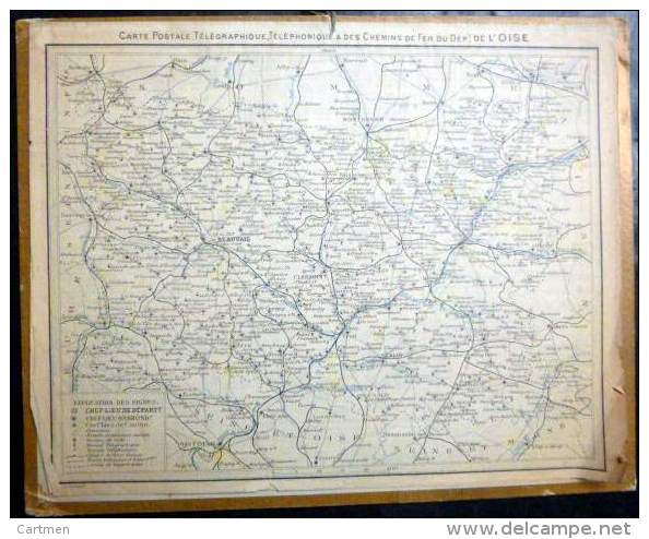 CALENDRIERS DES POSTES PTT 1923 ORIGINAL DEPARTEMENT DE L'OISE 60  CHIENS ET CHASSE A COURRE - Tamaño Grande : 1921-40