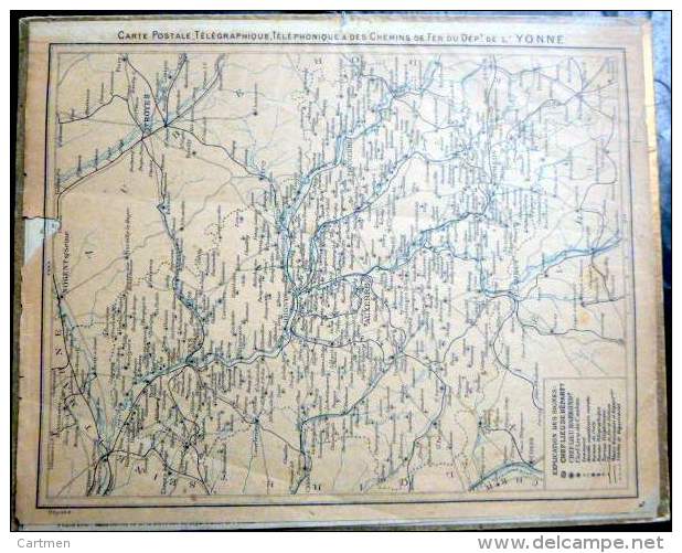 CALENDRIERS DES POSTES PTT 1919 ORIGINAL DEPARTEMENT DE L'YONNE 89  MILITAIRES AU CANTONNEMENT - Groot Formaat: 1901-20