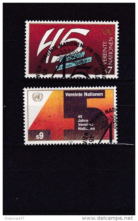 NATIONS UNIES - CENTRE INTERNATIONNAL DE VIENNE N° 108/109  NON CIRCULES - REF VASNIER - Usados