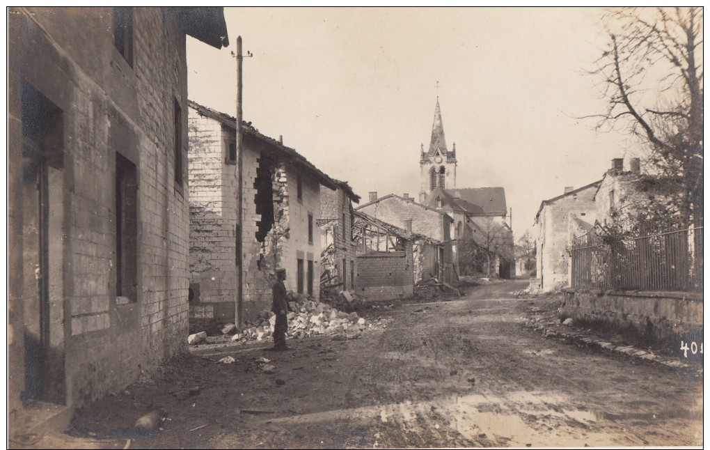 SAINT SOUPLET  EGLISE CARTE PHOTO ALLEMANDE - Autres & Non Classés