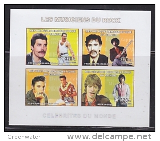 Congo 2006 Les Musiciens Du Rock M/s IMPERFORATED ** Mnh (26882) - Ongebruikt