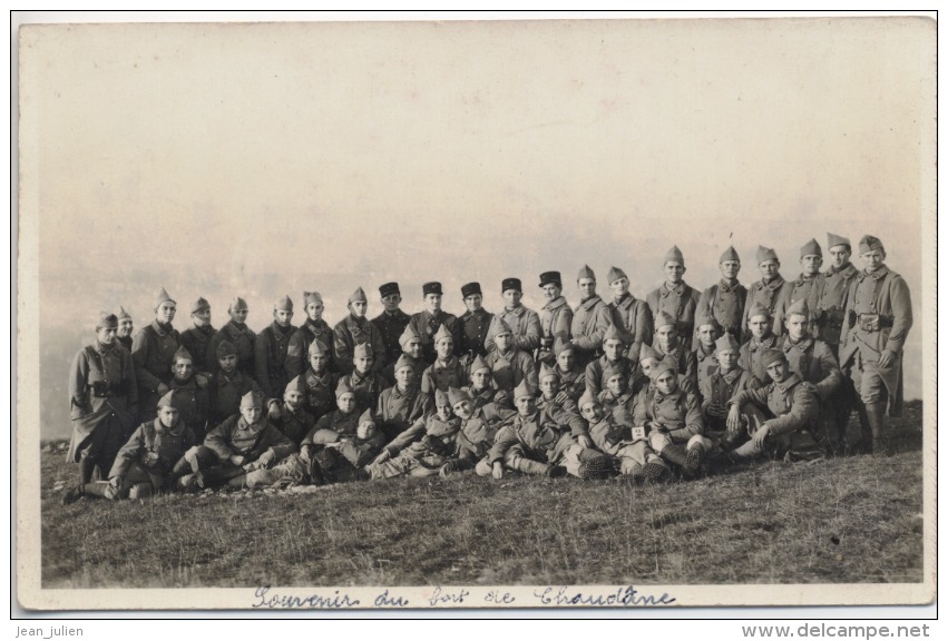 25  -  CARTE PHOTO - BESANCON  -  MILITARIA  - Souvenir Du Fort De CHAUDANE  - - Besancon