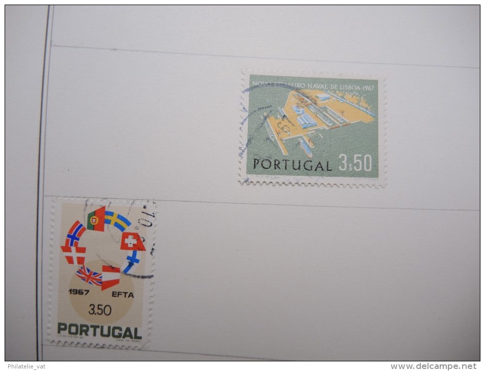 PORTUGAL - Petite collection montée sur feuille d´album - A voir - Lot n° 10551