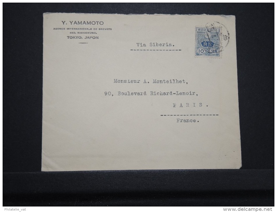 JAPON - Enveloppe Pour Paris Via Siberie  - A Voir - Lot P 14817 - Briefe U. Dokumente