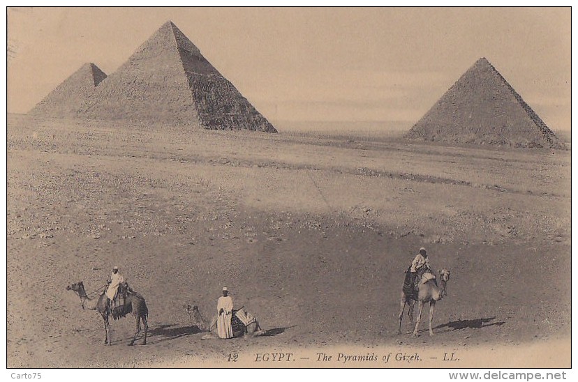 Egypte - Pyramides De Gizé - The Pyramids Of Gizeh - Editeur LL N° 12 - Pirámides