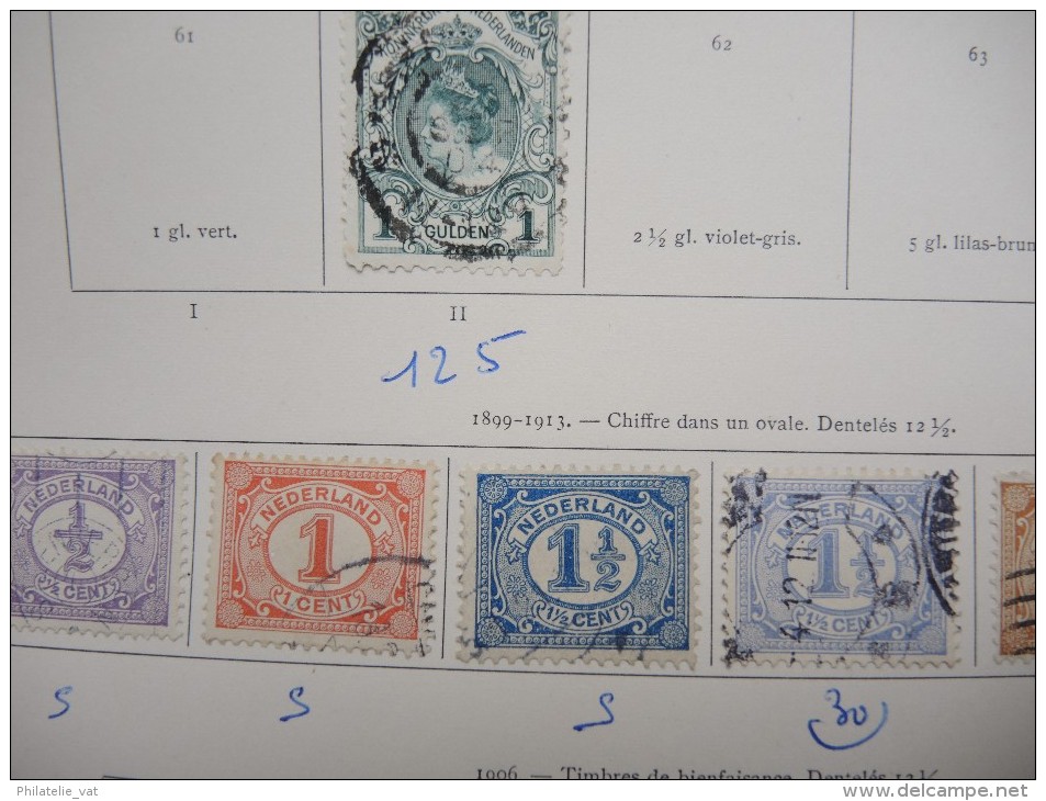 PAYS BAS - Petite collection montée sur feuille d´album - A voir - Lot n° 10553