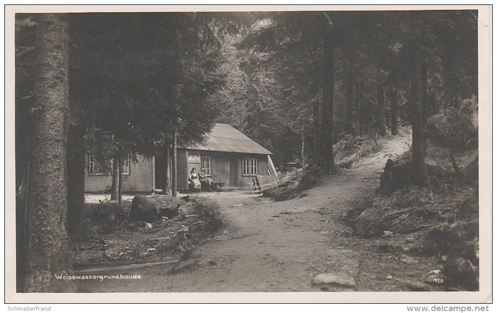 AK Riesengebirge Weisswassergrundbaude Bouda Bileho Labe Baude Gasthof Bei Spindlermühle Spindleruv Mlyn St. Peter Petr - Sudeten