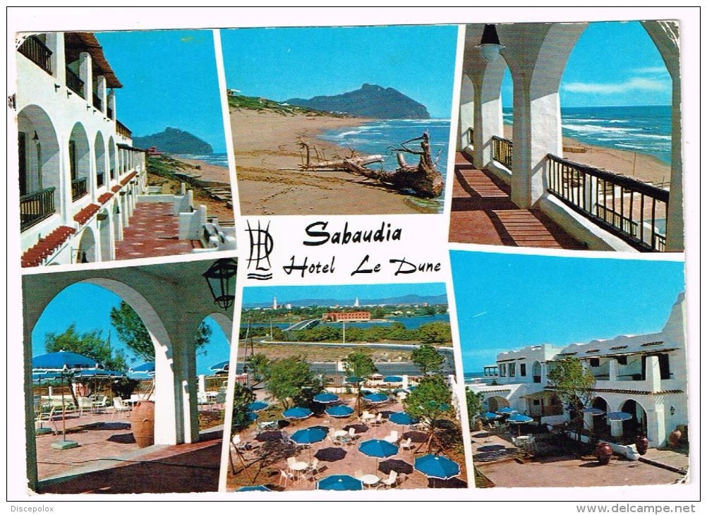 O1059 Sabaudia (Latina) - Hotel Le Dune - Panorama Vedute Multipla / Viaggiata 1973 - Altri & Non Classificati