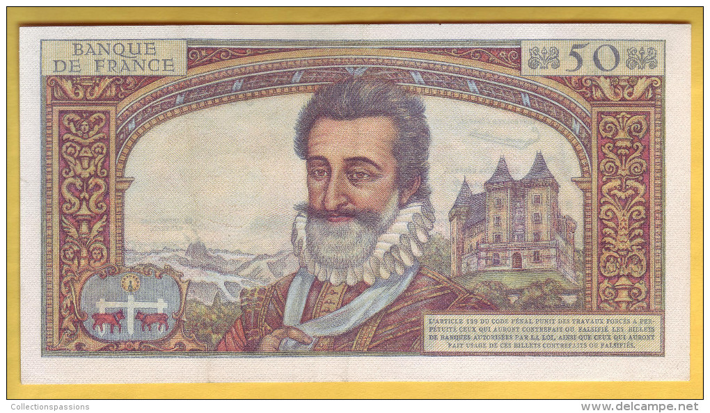 BILLET FRANCAIS - 50 NF Henri IV 5.3.1959 SUP - 50 NF 1959-1961 ''Henri IV''