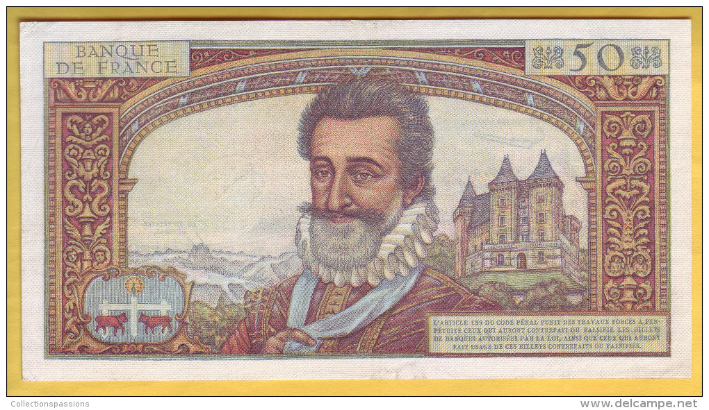 BILLET FRANCAIS - 50 NF Henri IV 5.3.1959 SUP - 50 NF 1959-1961 ''Henri IV''