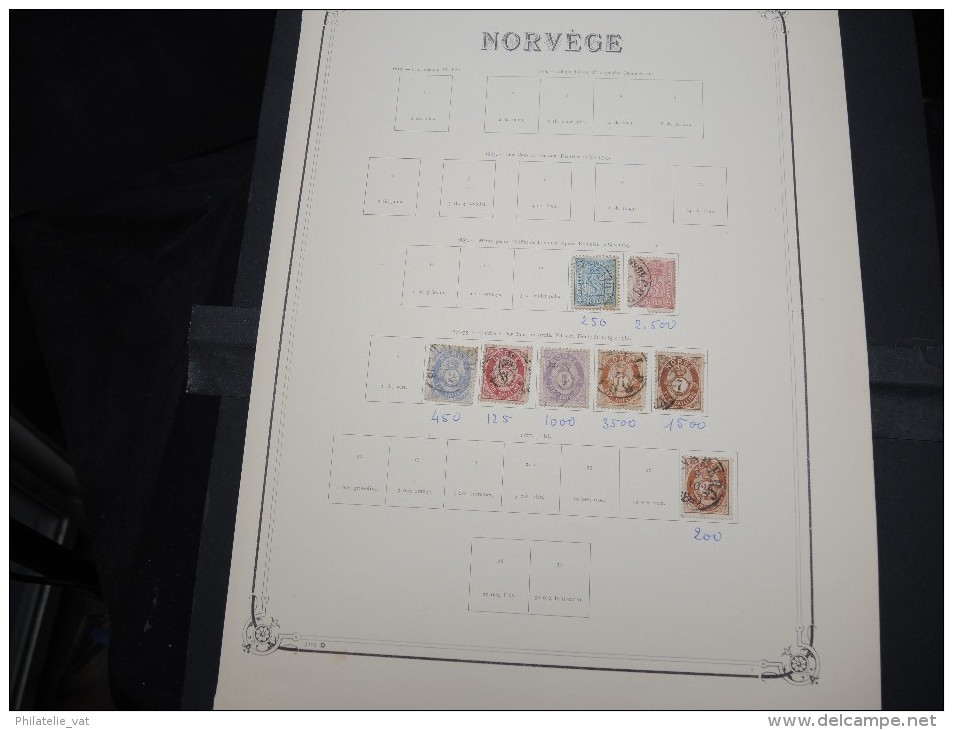 NORVEGE - Petite Collection Montée Sur Feuille D´album - A Voir - Lot N° 10556 - Verzamelingen