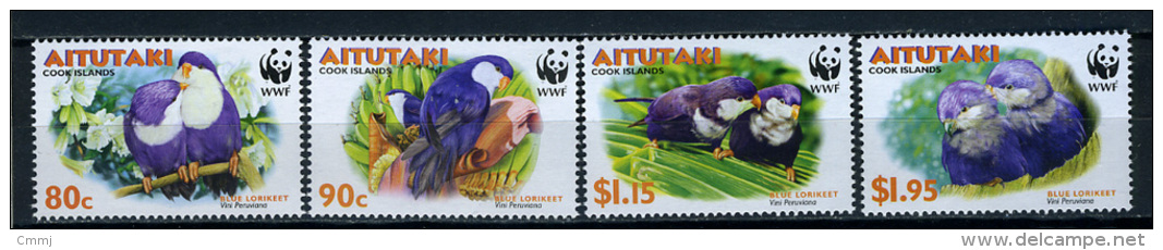 2002 -  AITUTAKI- Catg. Mi.  772/775 - WWF - NH - (CAT20151182265) - Aitutaki