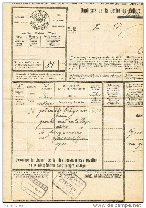 Essen : Vrachtvervoer Per Spoor - 1935  ( 2 Scans) - Transporte