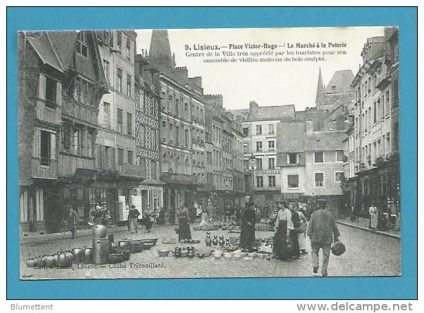 CPA  9 - Métier Marchands Ambulants Le Marché à La Poterie LISIEUX 14 - Lisieux