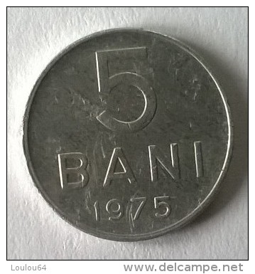 Monnaie - Roumanie - 5 BANI 1975 - - Romania