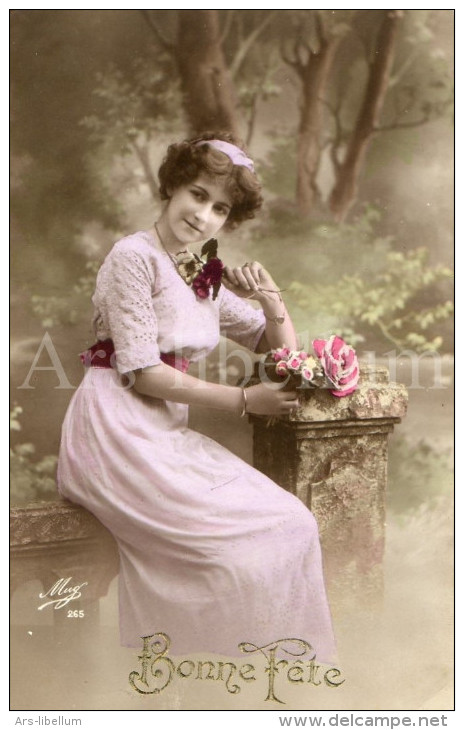 Postcard / CP / Postkaart / Femme / Woman / Lady / Ed. Mug No 265 / Germania Met Opdruk Belgien (3) / 1919 - Andere & Zonder Classificatie