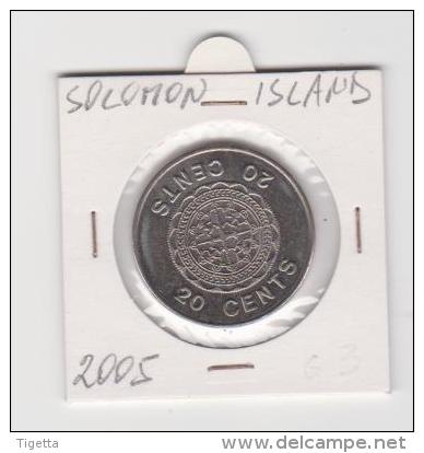 SALOMON ISLAND   20 CENTS   ANNO 2005 - Salomonen