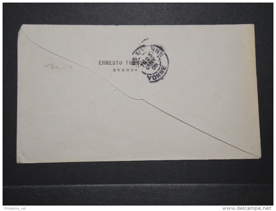 ARGENTINE - Enveloppe De Buenos Aires Pour Sens En 1904 - Tarif Imprimé - A Voir - Lot P 14862 - Storia Postale